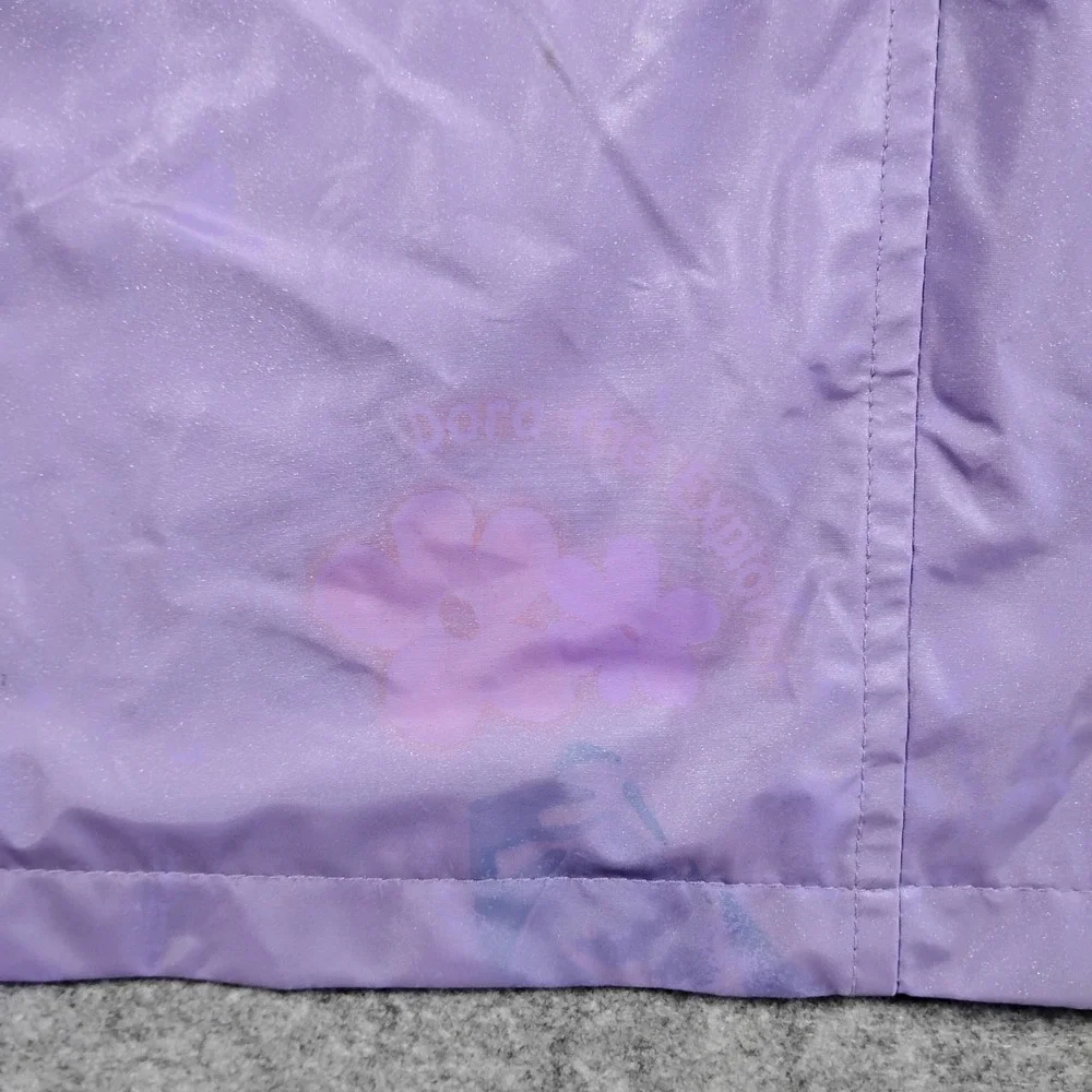 Vintage Nick Jr Dora the Explorer Girls Purple Hooded Windbreaker Jacket Size 5T
